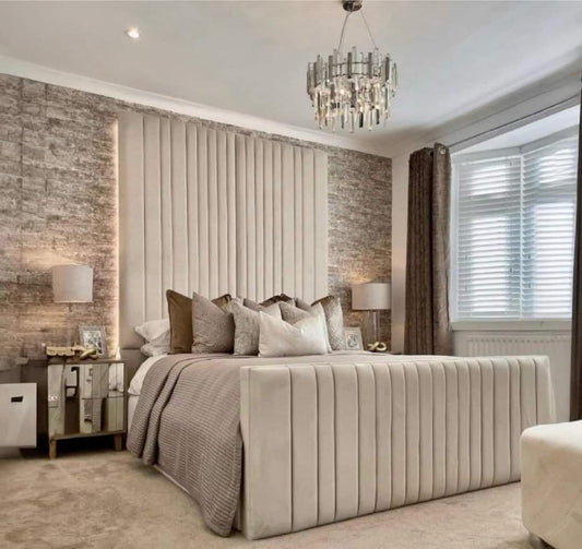 Samiraq Burj Elegant Panel Bed - Free UK Delivery - Small Double Bed