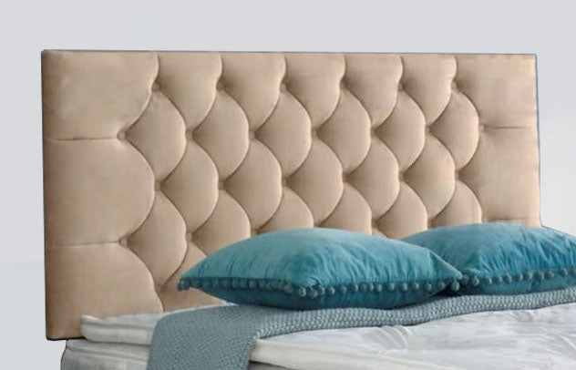 Samiraq Cobalt Cove Ottoman Storage Bed with Padded Luxurious Chesterfield Headboard
