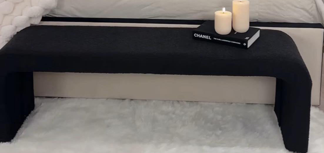 Samiraq Boucle Bliss Bed - Optional Gas Lift Storage, Custom Sizes & Free UK Delivery