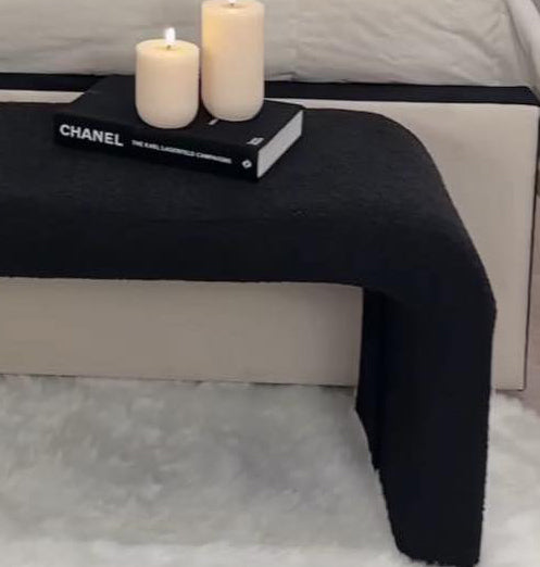 Samiraq Boucle Bliss Bed - Optional Gas Lift Storage, Custom Sizes & Free UK Delivery