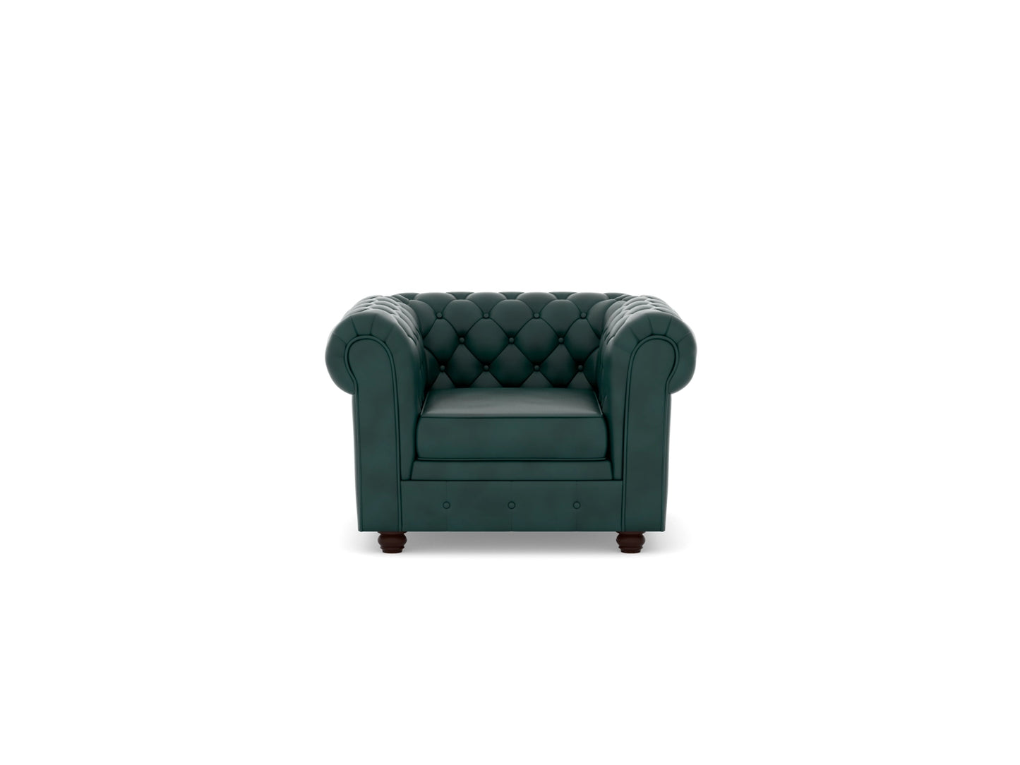 Chesterfield 1 Seater Fabric Sofa
