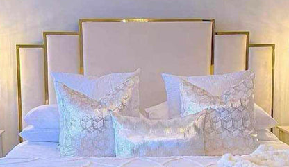 Samiraq Creamy Mirror Elegance Bed – A Touch of Refined Luxury