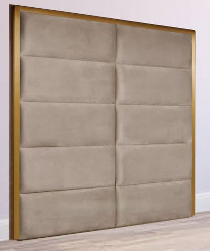 Radiant Aura Headboard: Deluxe Elegance and Customizable Comfort - SAMIRAQ