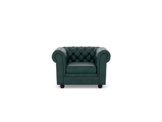 Chesterfield 1 Seater Fabric Sofa
