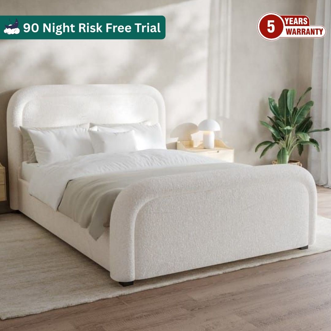 Samiraq Fluffy Nest Bed with Metal Gas Lift Storage